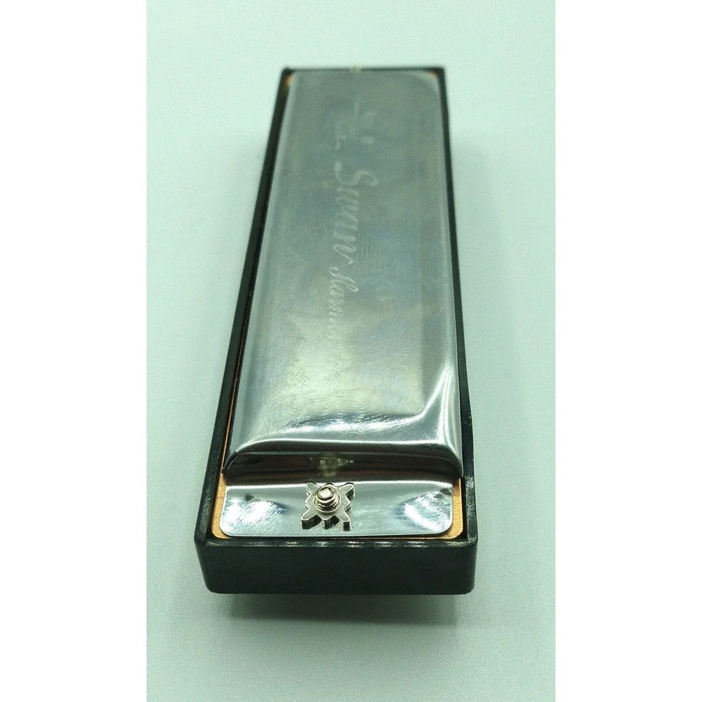 Swan Harmonica 10 Holes - Silver & Black